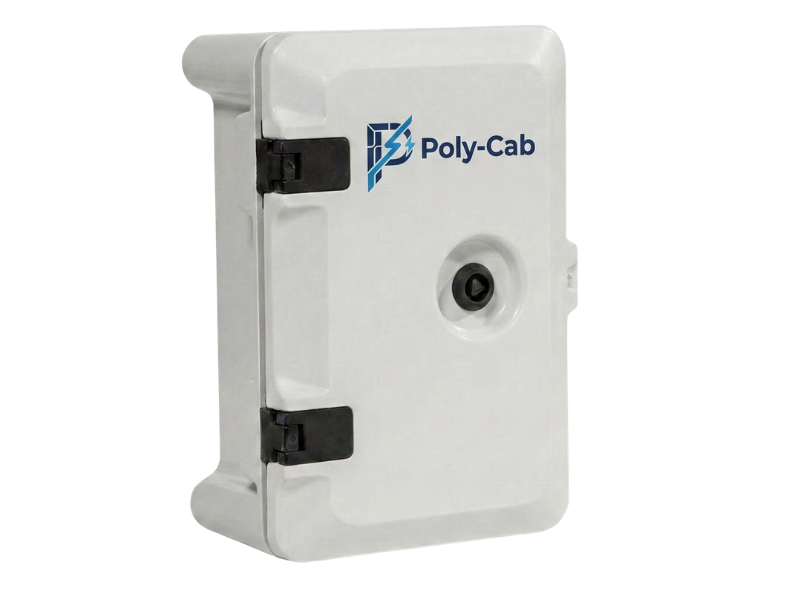 Poly-Cab rear view with brackets